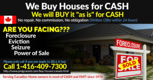 We buy houses cash