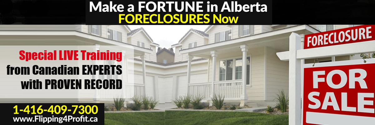 Alberta foreclosure seminar LIVE online Alberta foreclosure seminar LIVE online